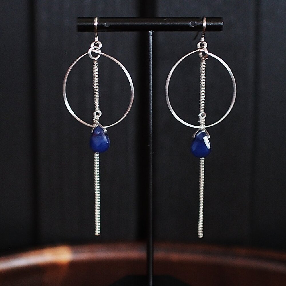 Drop Earrings | Orbit Imitation Lapis Lazuli